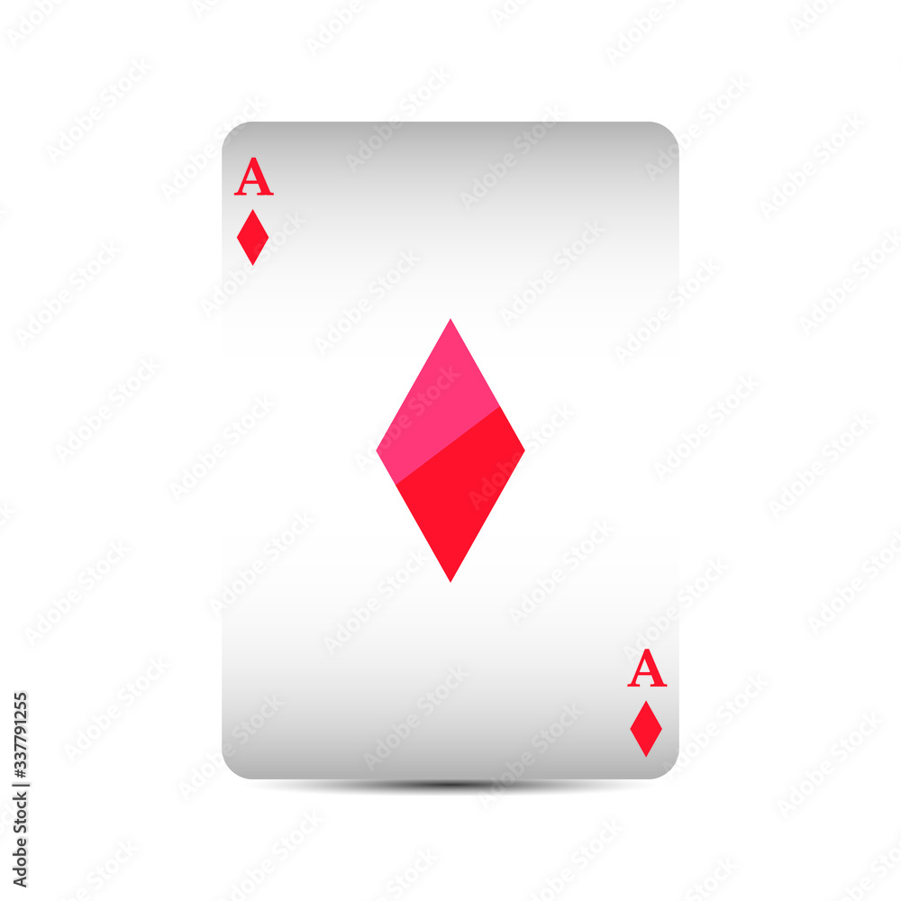 Ace card suit icon vector, playing cards symbols vector, set icon symbol suit, card suit icon sign, icon - stock vector illustration Ace card suit icon vector, playing cards symbols vector, set icon symbol suit, card suit icon sign, icon - stock vector illustration