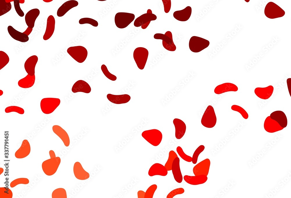 Light Red vector backdrop with abstract shapes. Light Red vector backdrop with abstract shapes.