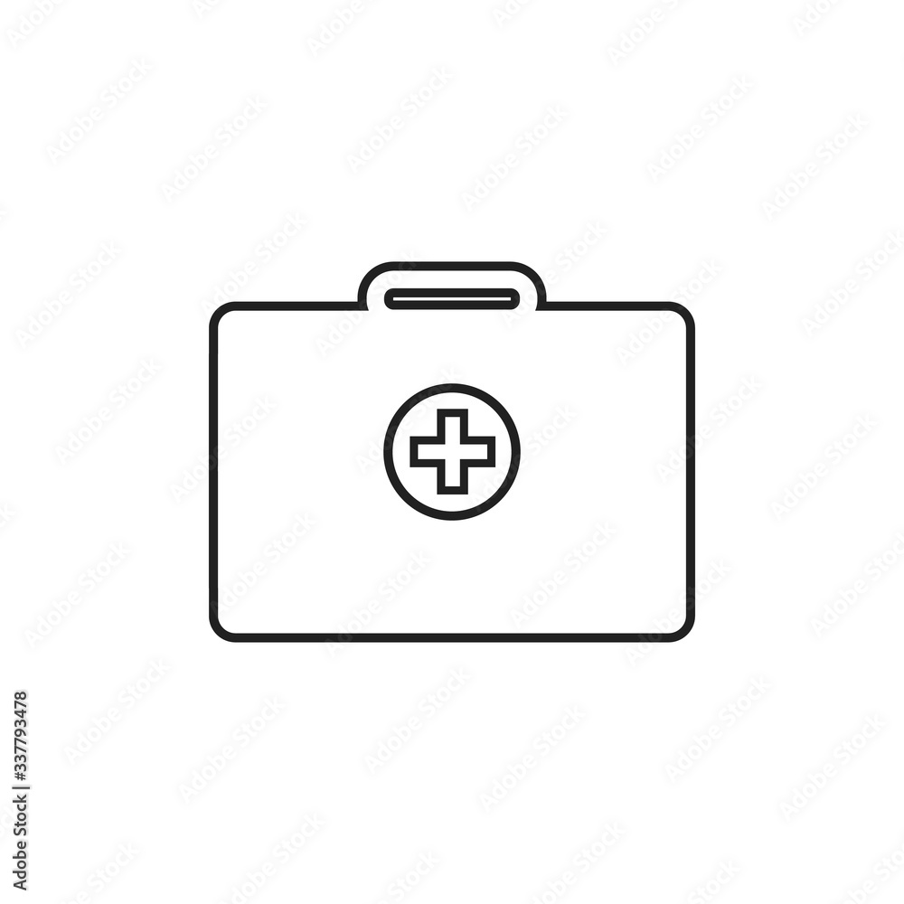 Emergency Medical Service Line Icon. Editable Vector EPS Symbol Illustration. Emergency Medical Service Line Icon. Editable Vector EPS Symbol Illustration.