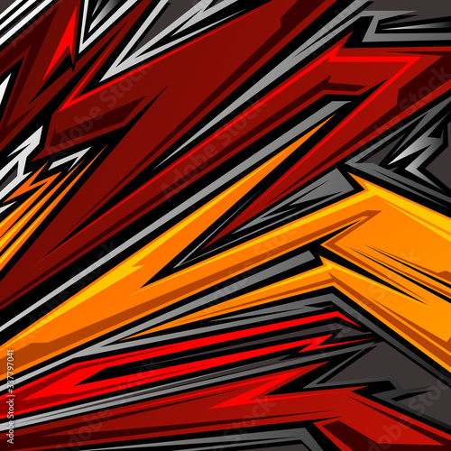 abstract line pattern graphic for extreme sport jersey team