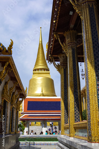 Phra Siratana Chedi at Wat Phra Kaew, Bangkok, Thailand. photo