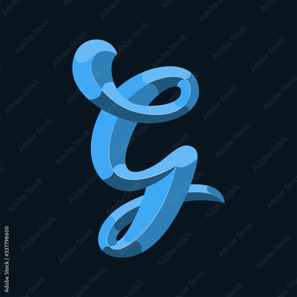Initial or drop cap letter G concept. Decoration of book text. Isolated 3D vector illustration on dark background Initial or drop cap letter G concept. Decoration of book text. Isolated 3D vector illustration on dark background