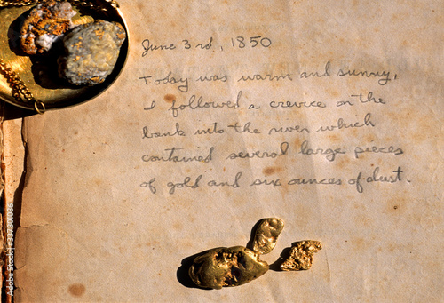 Принти на полотні A gold rush era vignette