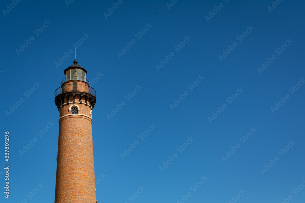 Little Sable lighthouse on the shore of lake Michigan.  Michigan, USA