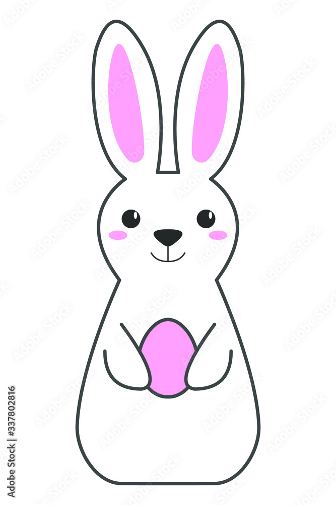 Obraz premium easter bunny with egg