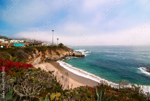 Pacific coast at Laguna Beach in California