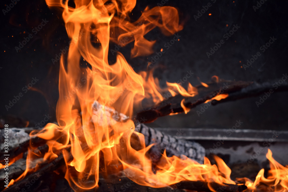 Burning Logs on black background 2 Burning Logs on black background 2