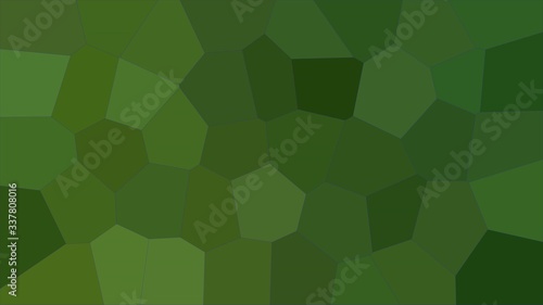 abstract green background with hexagons