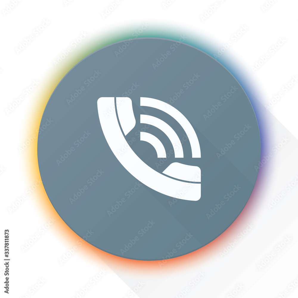 Call Contact Us icon button Illustration Call Contact Us icon button Illustration