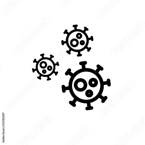 coronavirus line icon, vector illustration
