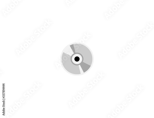 DVD disc vector flat icon. Isolated dvd video disc emoji illustration 