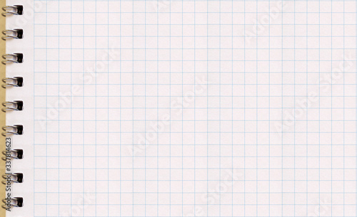 Obraz na płótnie Blank white paper of notebook w salonie