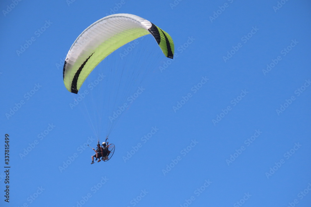 paraglider in the sky
