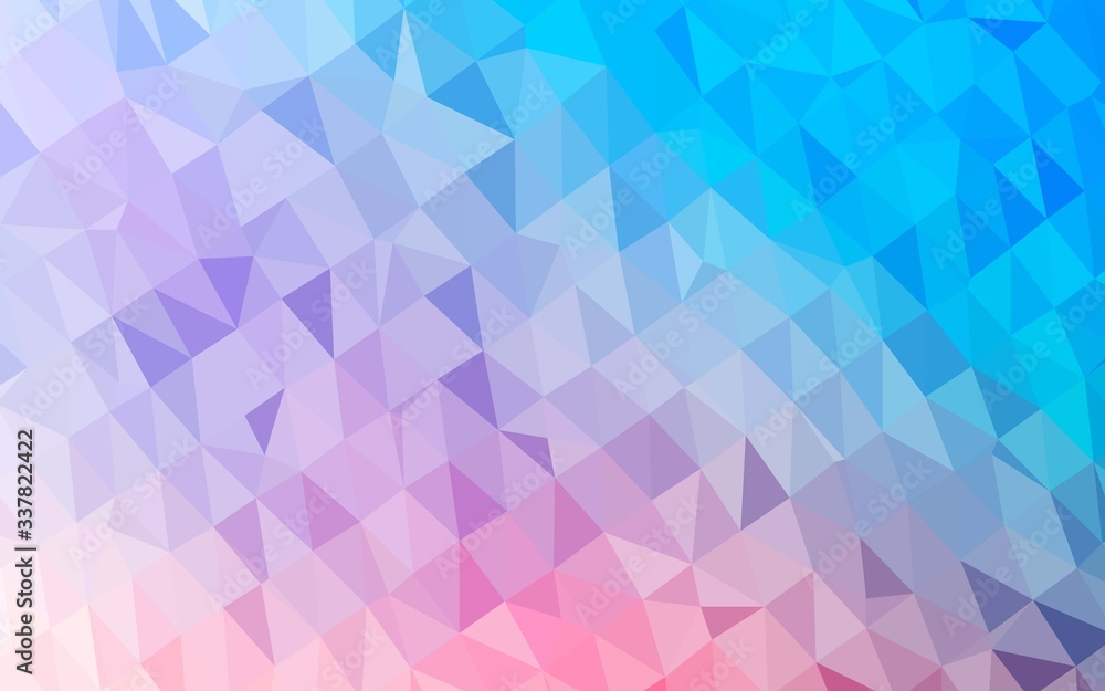 Light Blue, Red vector polygon abstract background. Triangular geometric sample with gradient. Triangular pattern for your business design. Light Blue, Red vector polygon abstract background. Triangular geometric sample with gradient. Triangular pattern for your business design.