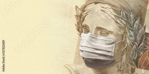 Fotografi Concept for economic impact of the coronavirus pandemic