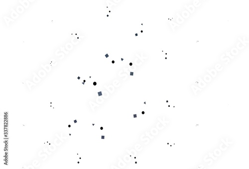 Light Black vector pattern in polygonal style with circles.