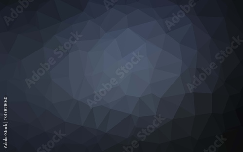 Dark BLUE vector abstract polygonal texture. Glitter abstract illustration with an elegant design. Elegant pattern for a brand book.