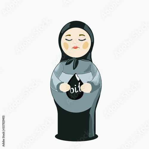 russian nesting doll matrioshka symbol falling oil prices