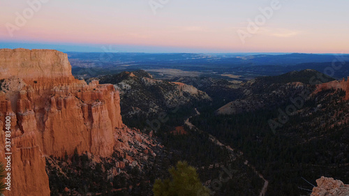 Awesome wide angle view over Bryce Canyon National Park in Utah - USA 2017