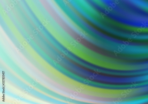 Light Blue, Green vector abstract bright background. A completely new color illustration in a bokeh style. A completely new template for your design.