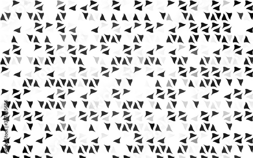 Light Silver, Gray vector pattern in polygonal style. Triangles on abstract background with colorful gradient. Pattern can be used for websites.