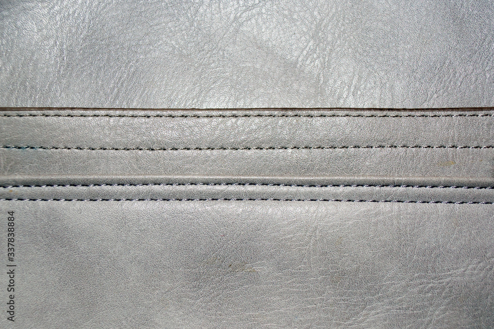 Close up of leather jacket background Close up of leather jacket background