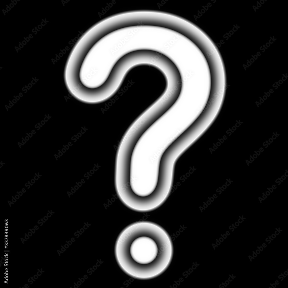 Question mark in skeletal hand. Illustration. Question mark in skeletal hand. Illustration.