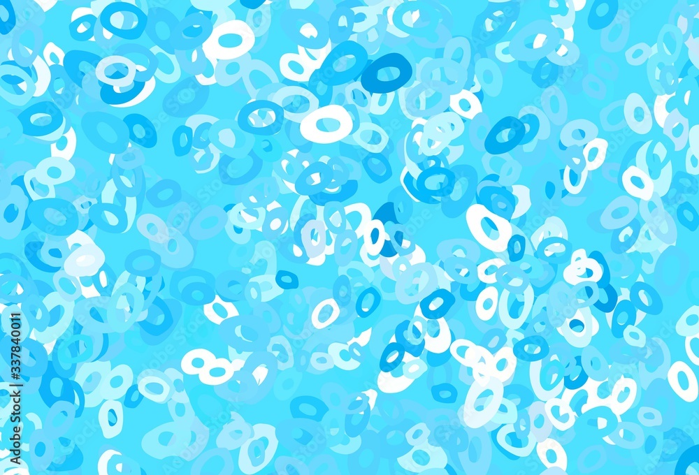 Light Blue, Yellow vector cover with spots. Light Blue, Yellow vector cover with spots.
