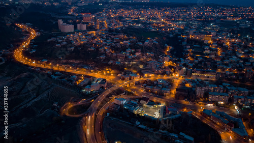 aerial view of the city