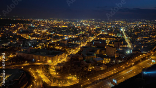 aerial view of the city © vardan