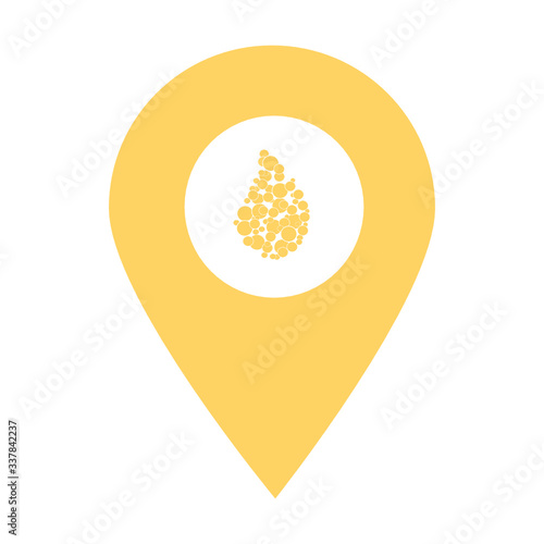 Infusion location map pin icon. Element of map point for mobile concept and web apps. Icon for website design and development, app development. Premium hospital, clinic, pharmacy icon sign