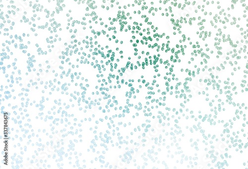 Light Blue, Green vector pattern with spheres. © Dmitry