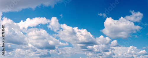panoramic view of blue sky and white cloud © oktay