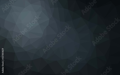 Dark BLUE vector triangle mosaic template. Modern geometrical abstract illustration with gradient. Brand new style for your business design.