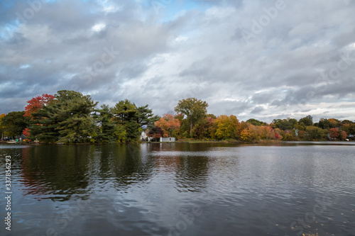 A Fall Scene in Worcester Massachusetts