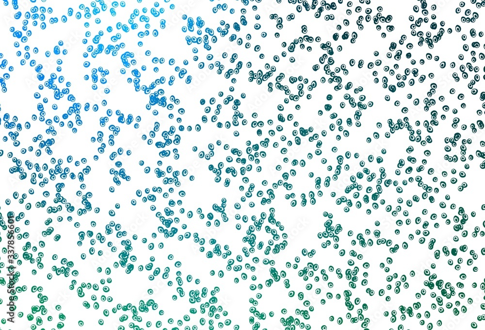 Light Blue, Green vector texture with disks.