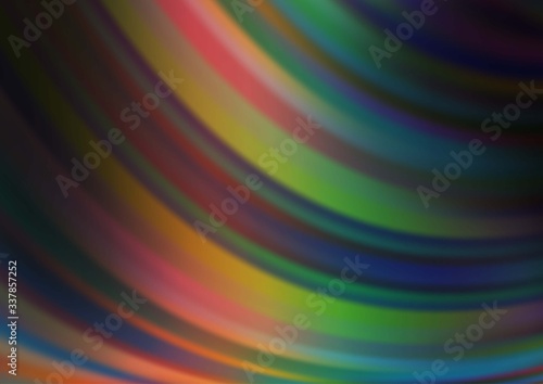 Dark Multicolor  Rainbow vector bokeh and colorful pattern. Shining colorful illustration in a Brand new style. The template for backgrounds of cell phones.