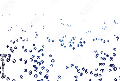 Light BLUE vector cover with spots.