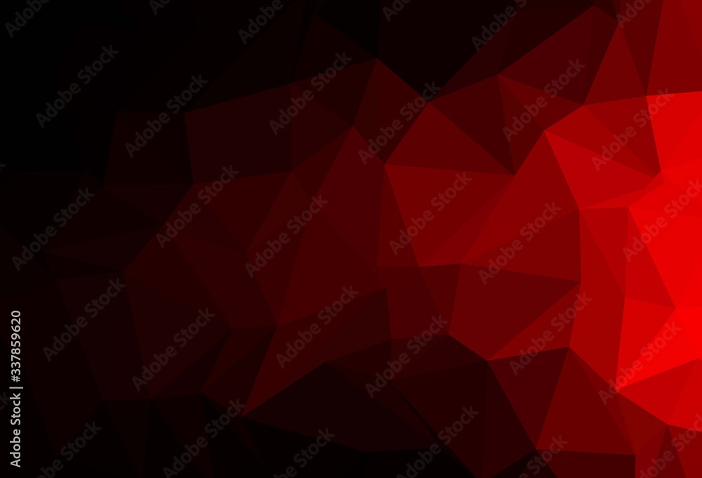 Dark Red vector low poly layout. Dark Red vector low poly layout.