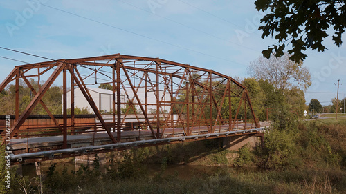 Original Route 66 Bridge from 1921 in Oklahoma - USA 2017