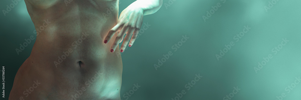 Fototapeta premium model of human body parts