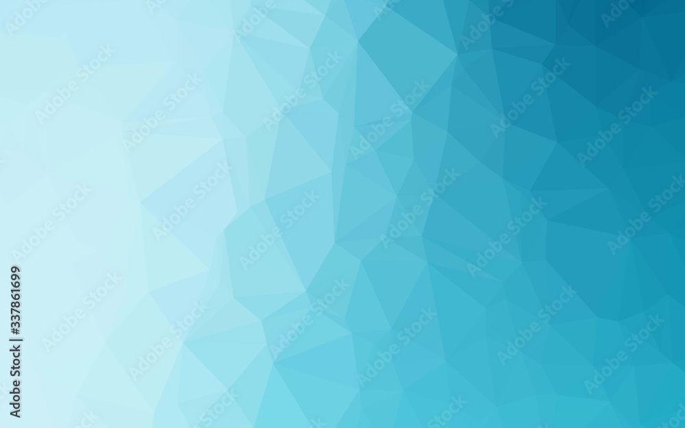 Light BLUE vector polygonal background. Creative illustration in halftone style with gradient. Completely new template for your business design.
