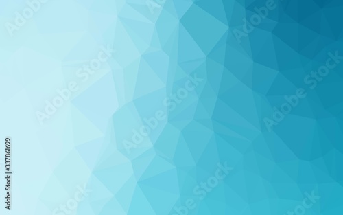 Fototapeta Naklejka Na Ścianę i Meble -  Light BLUE vector polygonal background. Creative illustration in halftone style with gradient. Completely new template for your business design.