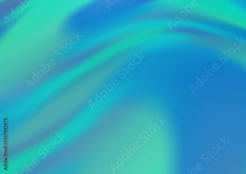 Light BLUE vector pattern with liquid shapes. Brand new colored illustration in marble style with gradient. A completely new template for your business design.