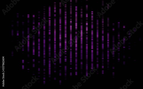 Dark Purple vector template with repeated sticks. Lines on blurred abstract background with gradient. Pattern for business booklets, leaflets.