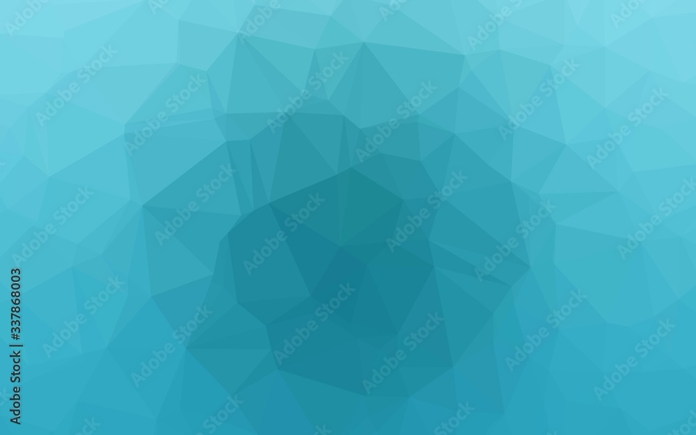 Obraz premium Light BLUE vector abstract mosaic backdrop. Shining illustration, which consist of triangles. Brand new style for your business design.