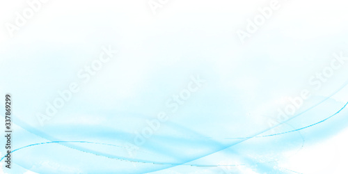  海　水彩　水　背景