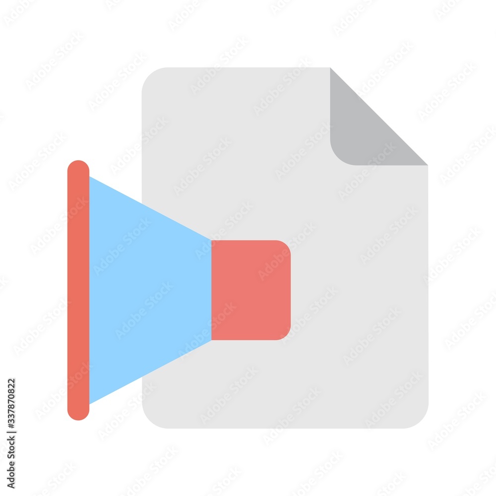 Audio file icon. Mp3, music file symbol. Flat multimedia icon design. Audio file icon. Mp3, music file symbol. Flat multimedia icon design.