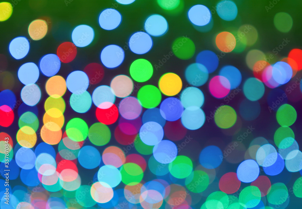 Beautiful colorful bokeh light abstract background for design