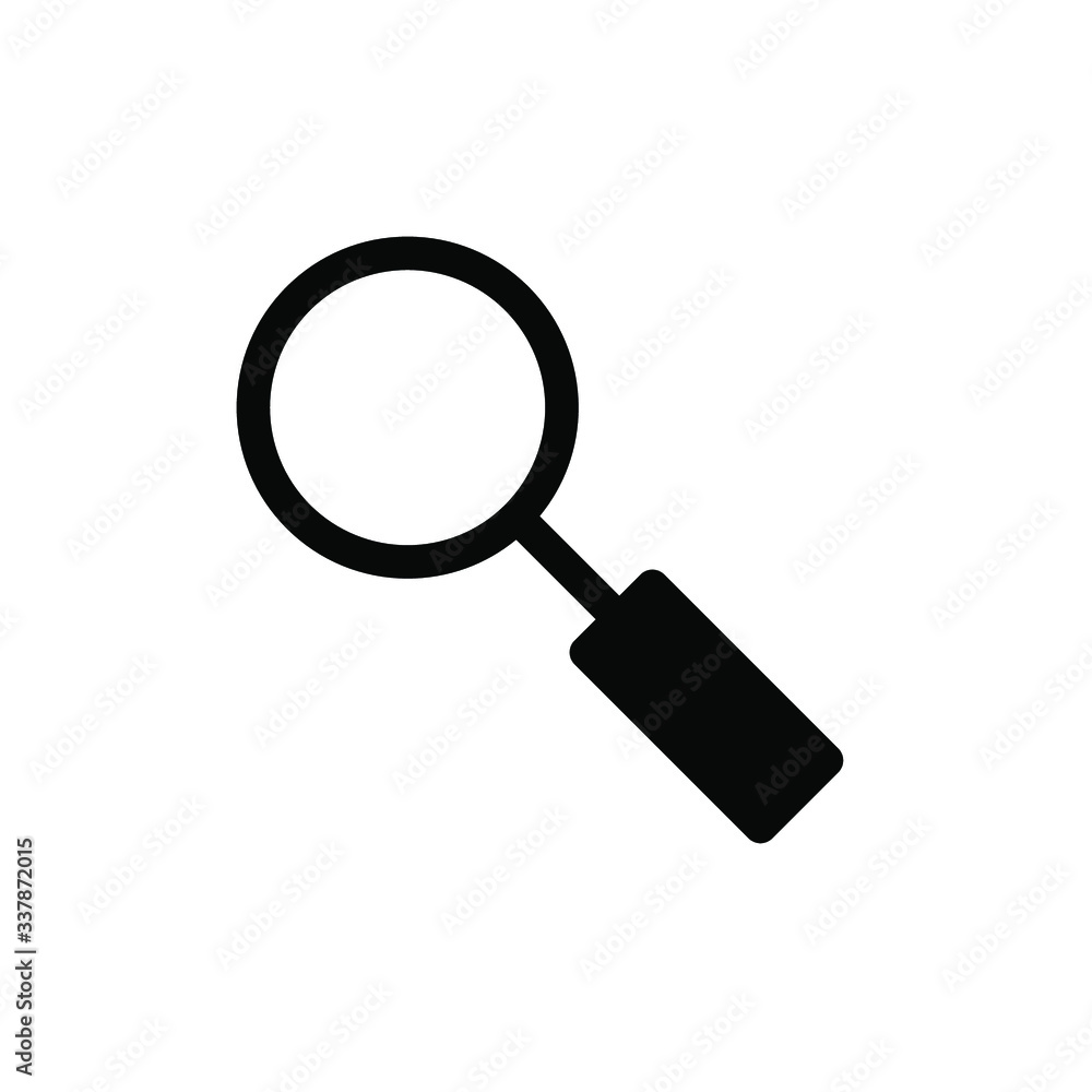 Magnifying icon template Magnifying icon template